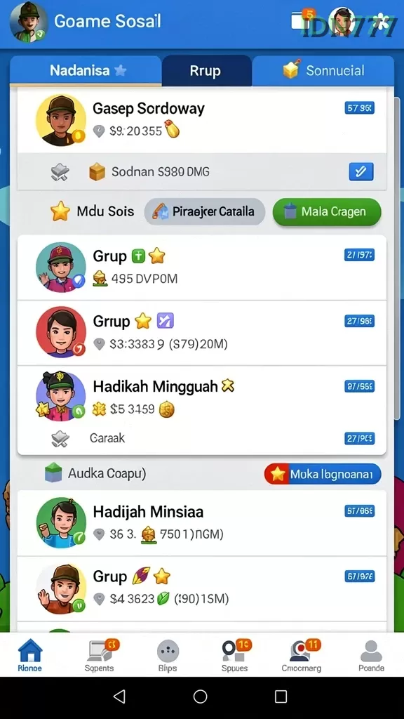 Pratinjau antarmuka idn777 — aplikasi APK resmi Android v2.5.6